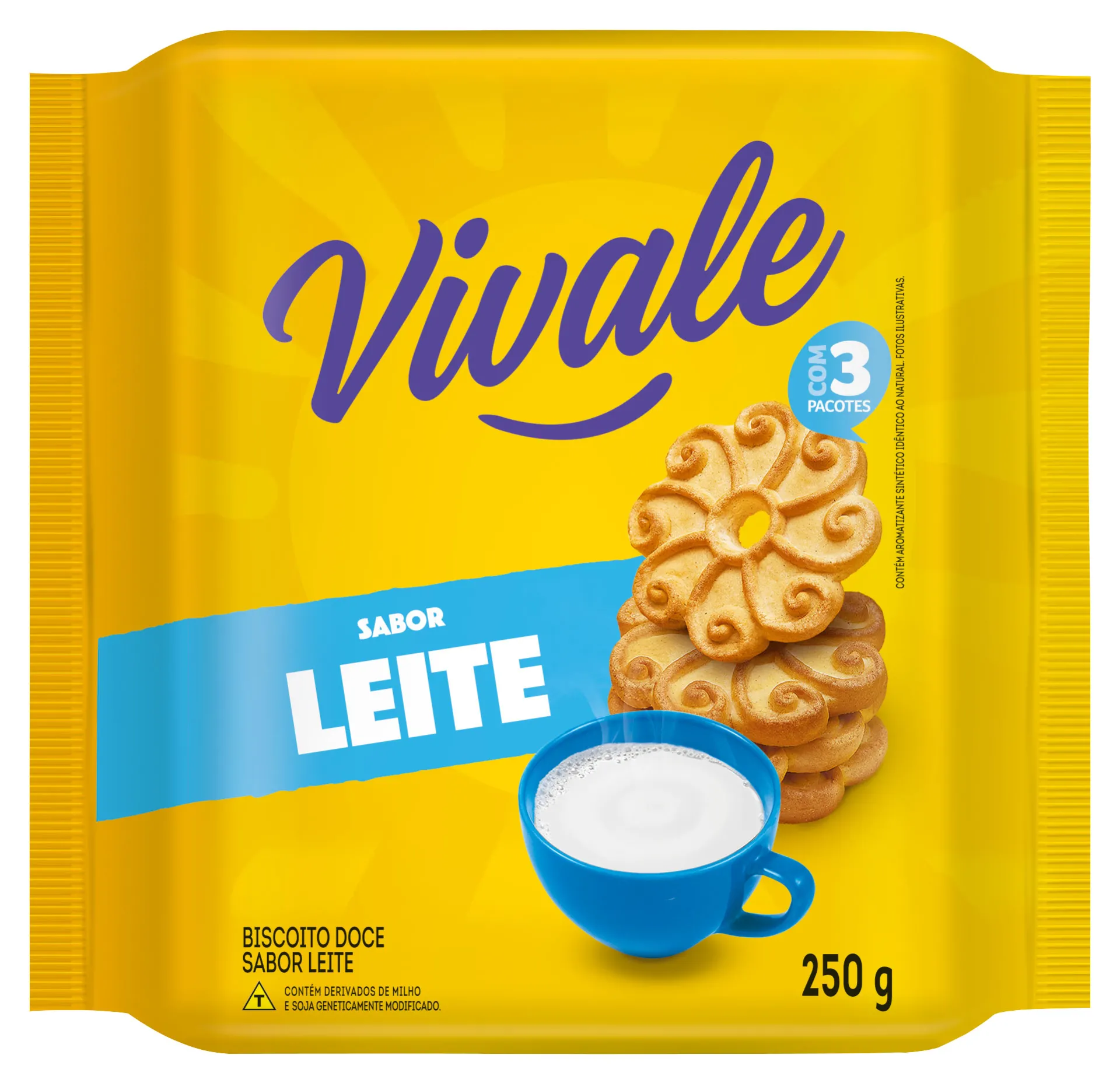 Biscoito Doce Leite Vivale 250g