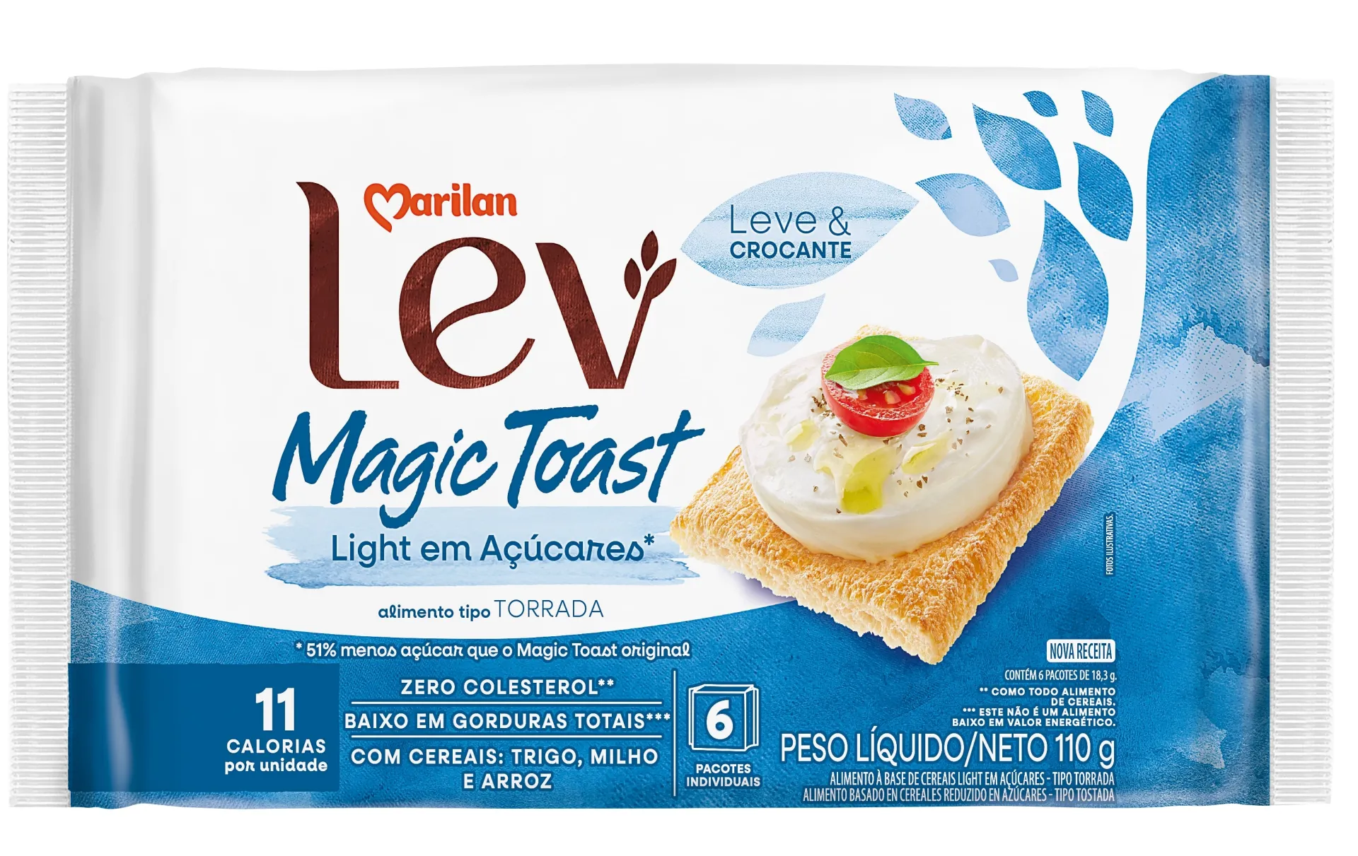 Torrada Lev Magic Toast Light 110g
