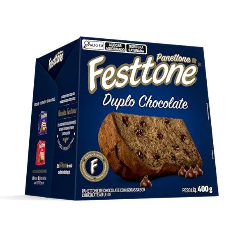 Panettone de Chocolate com Gotas de Chocolate 400g