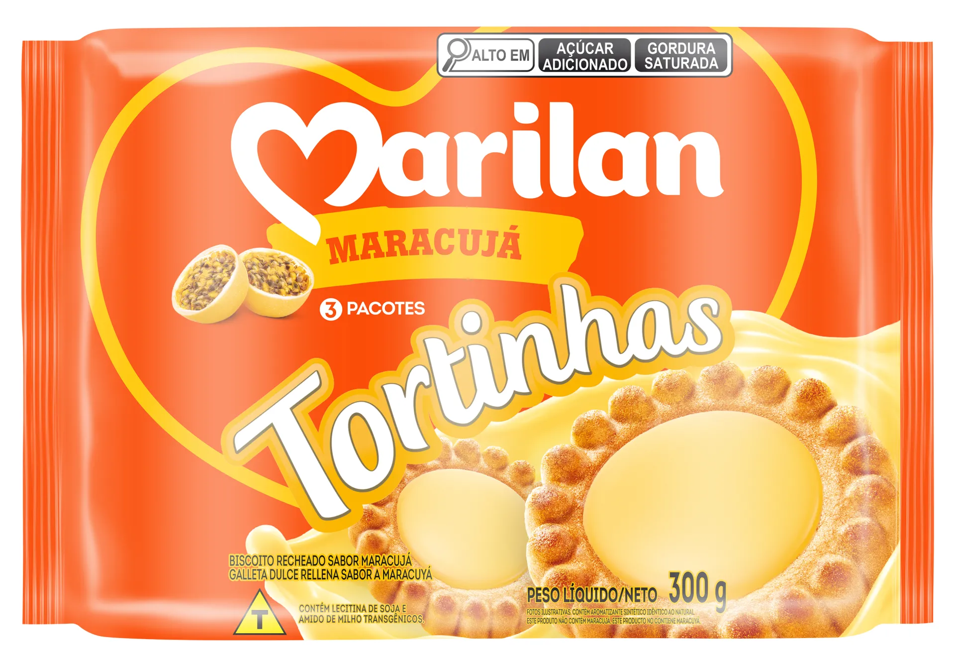 Biscoito Marilan Tortinhas Maracujá 300g