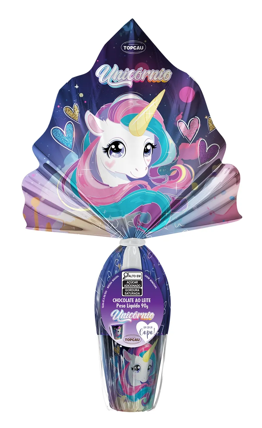 Ovo de Páscoa ao Leite Unicórnio 90g