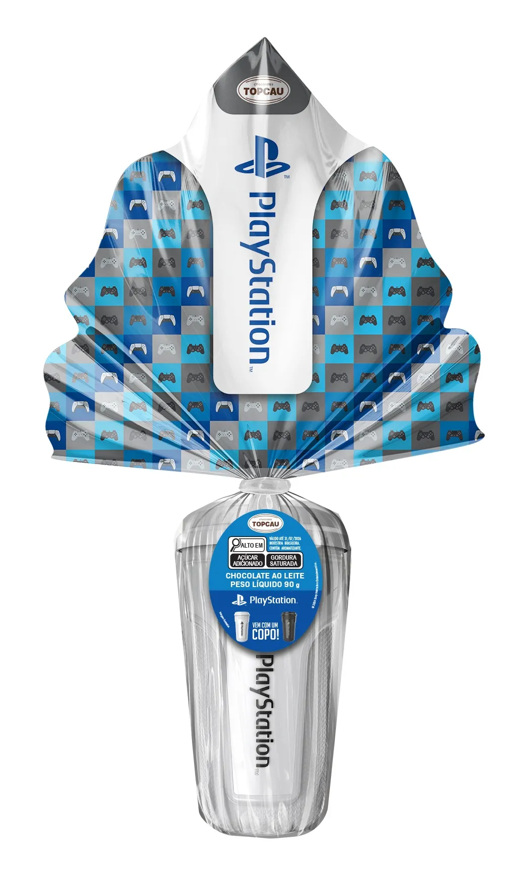 Ovo de Páscoa ao Leite PlayStation 90g