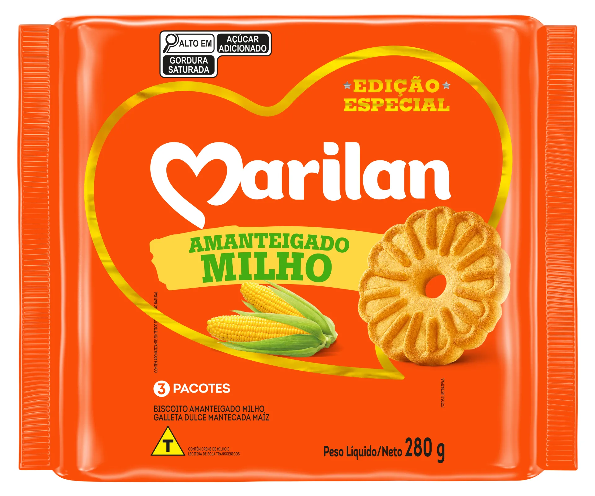 Biscoito Marilan Amanteigado Milho 280g