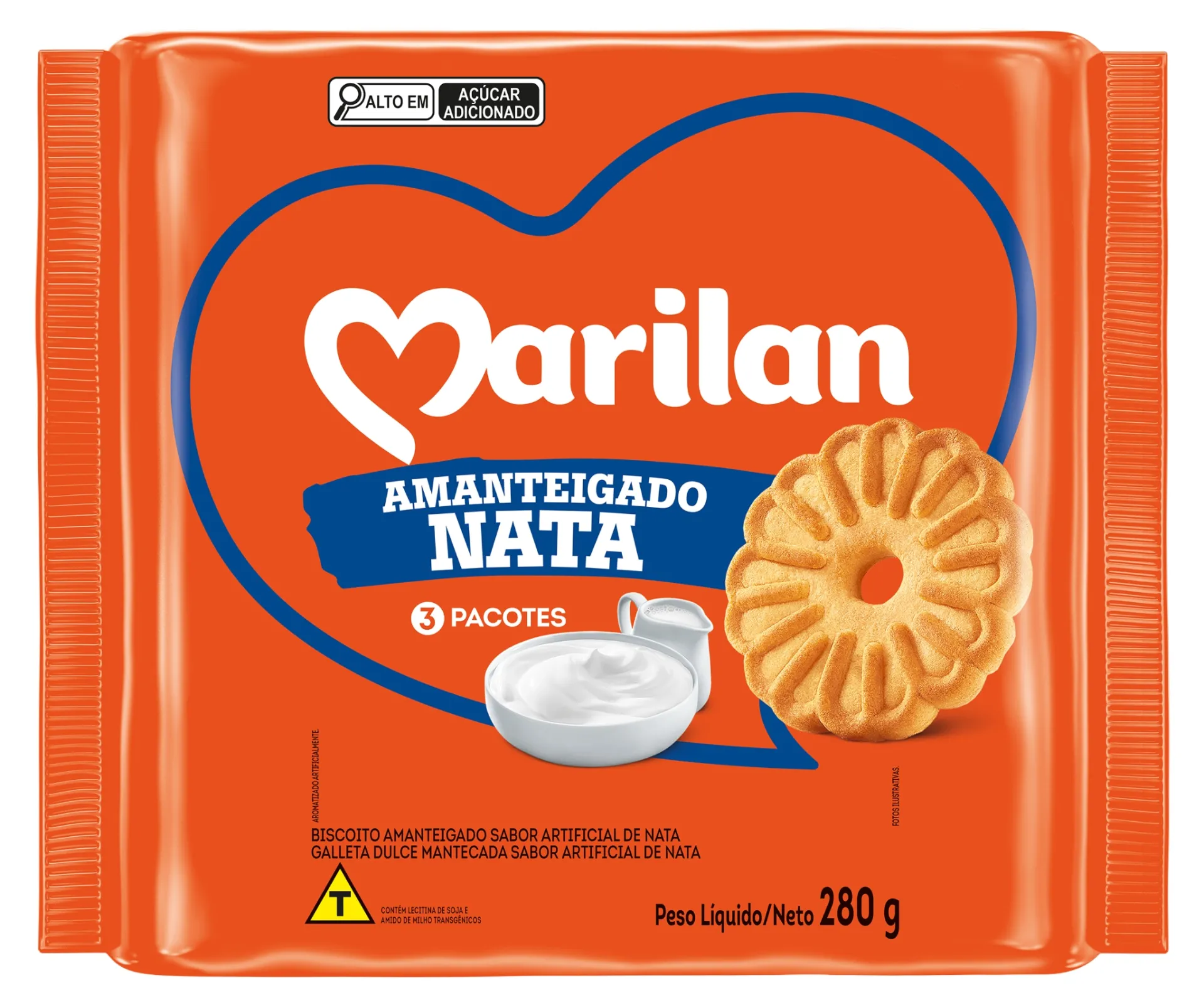 Biscoito Marilan Amanteigado Nata 280g
