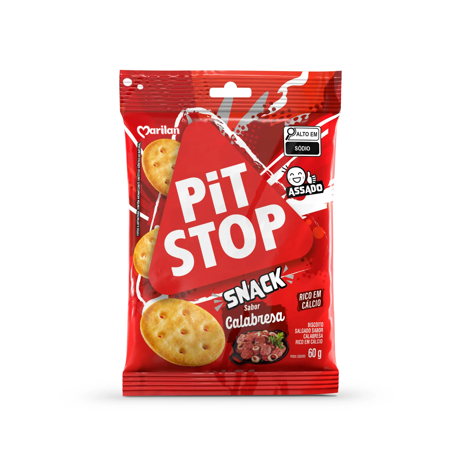 Pit Stop Snack Calabresa 60g