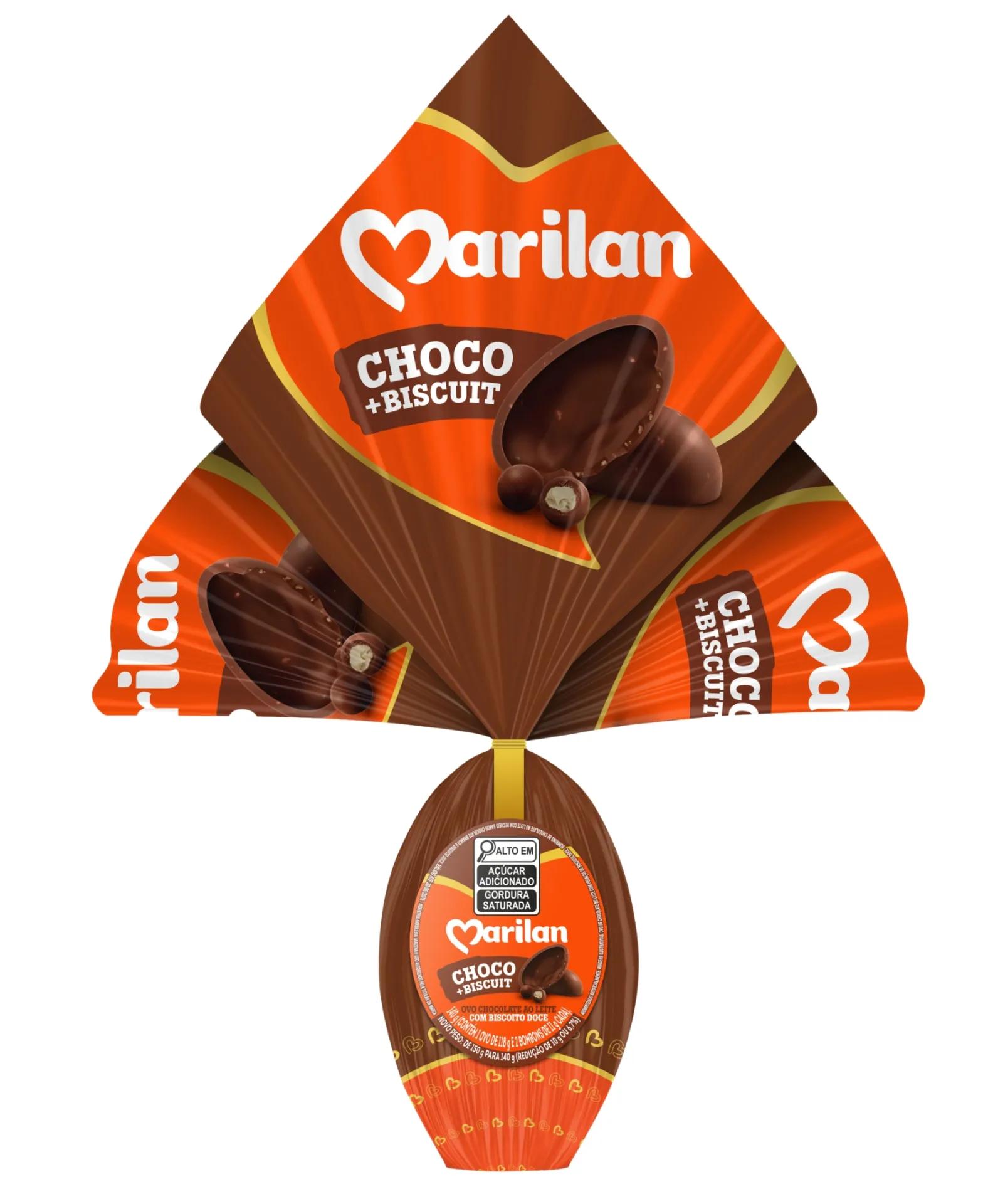 Ovo de Páscoa ao Leite Choco+Biscuit 140g