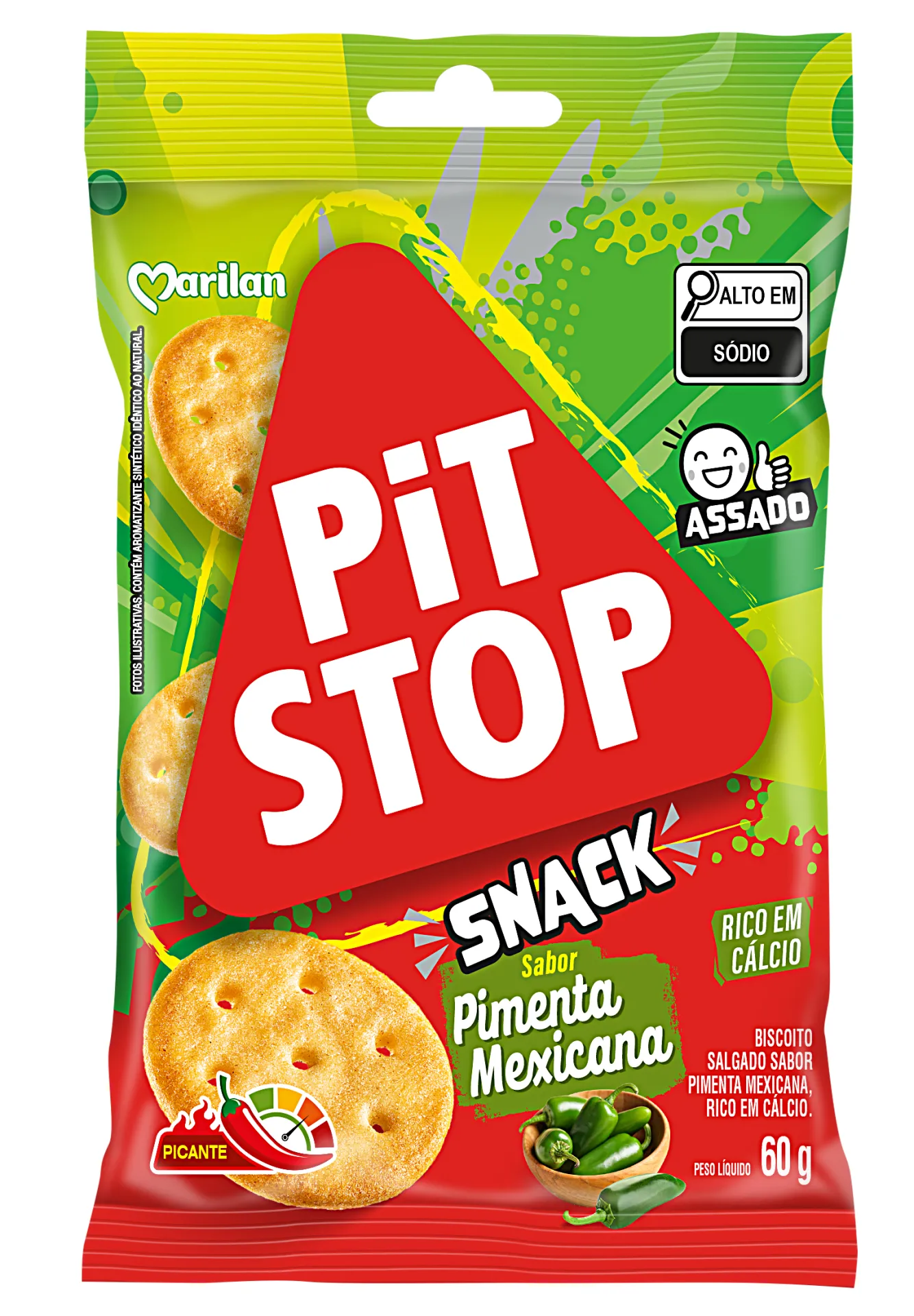 Pit Stop Snack Pimenta Mexicana 60g 