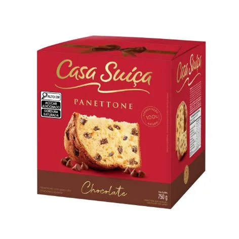 Panettone Tradicional Gotas de Chocolate 750g