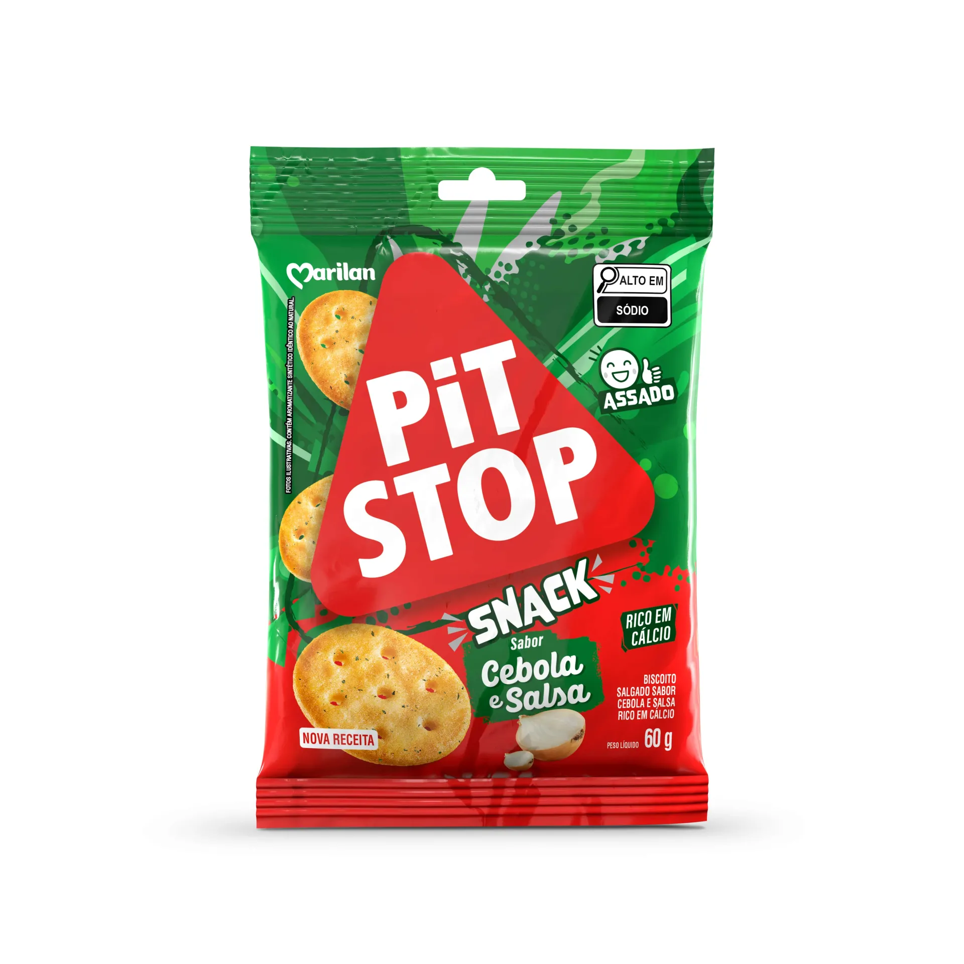 Pit Stop Snack Cebola e Salsa 60g