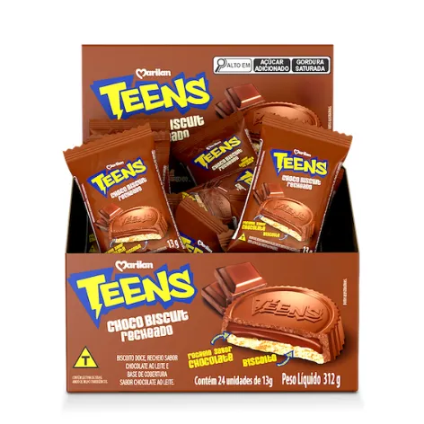 Display Choco Biscuit Recheado Chocolate 312g
