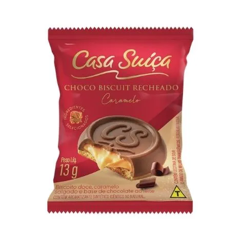 Choco Biscuit Recheado Caramelo 13g