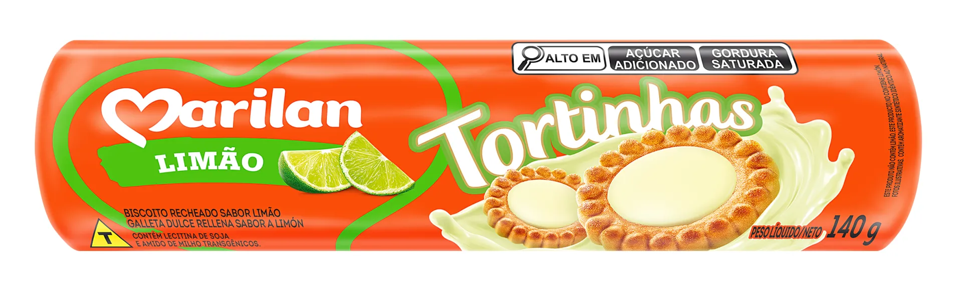 Biscoito Marilan Tortinhas Limão 140g