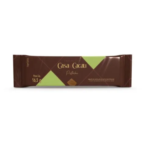 Tablete Chocolate ao Leite com Pistache 16,5g