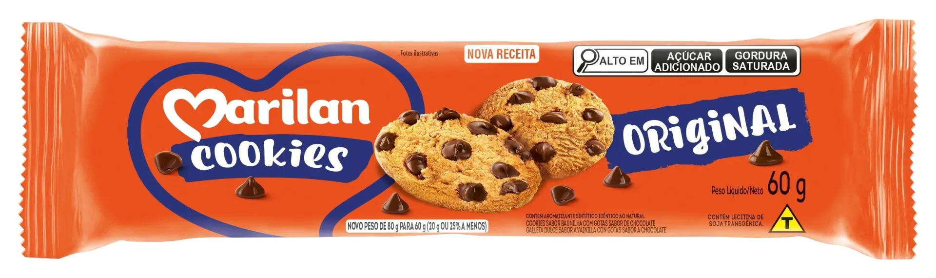 Cookies Marilan Original com Gotas 60g
