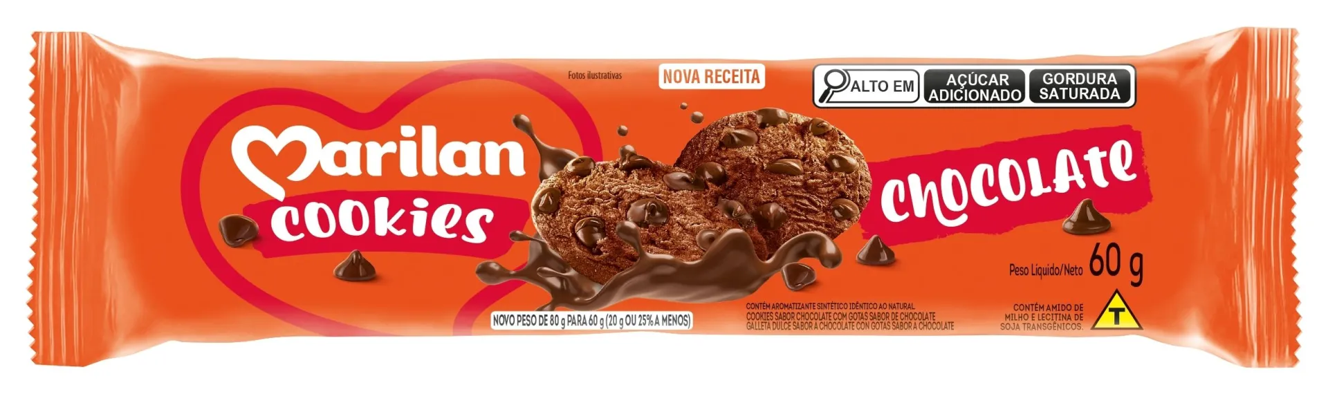Cookies Marilan Chocolate com Gotas 60g