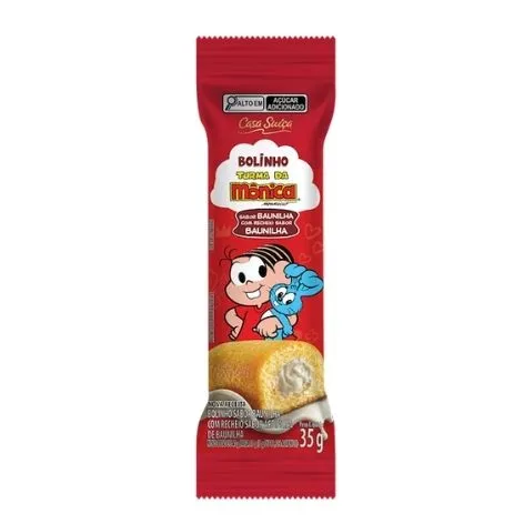 Bolinho Turma da Mônica Baunilha 35g