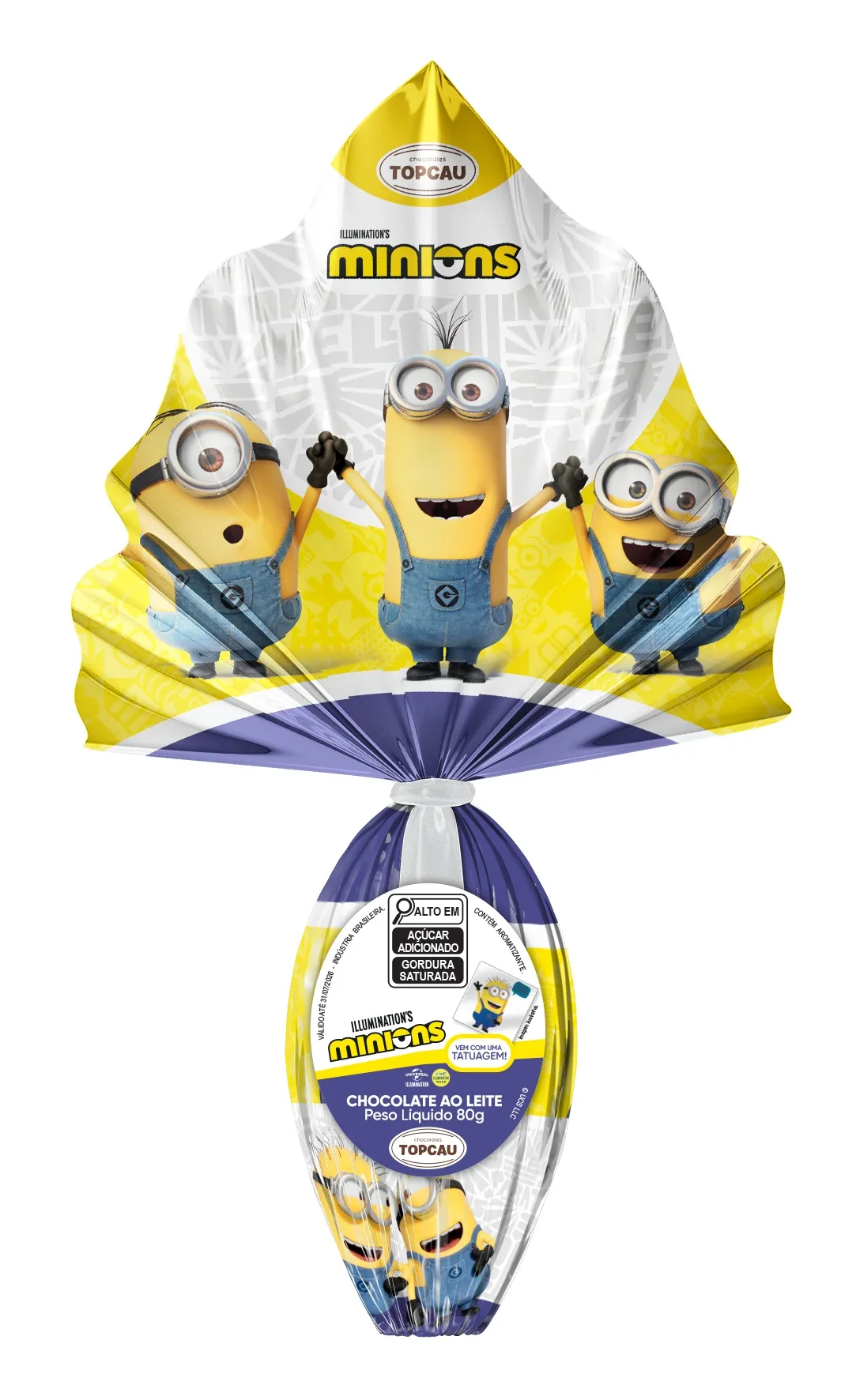 Ovo de Páscoa ao Leite Minions 80g