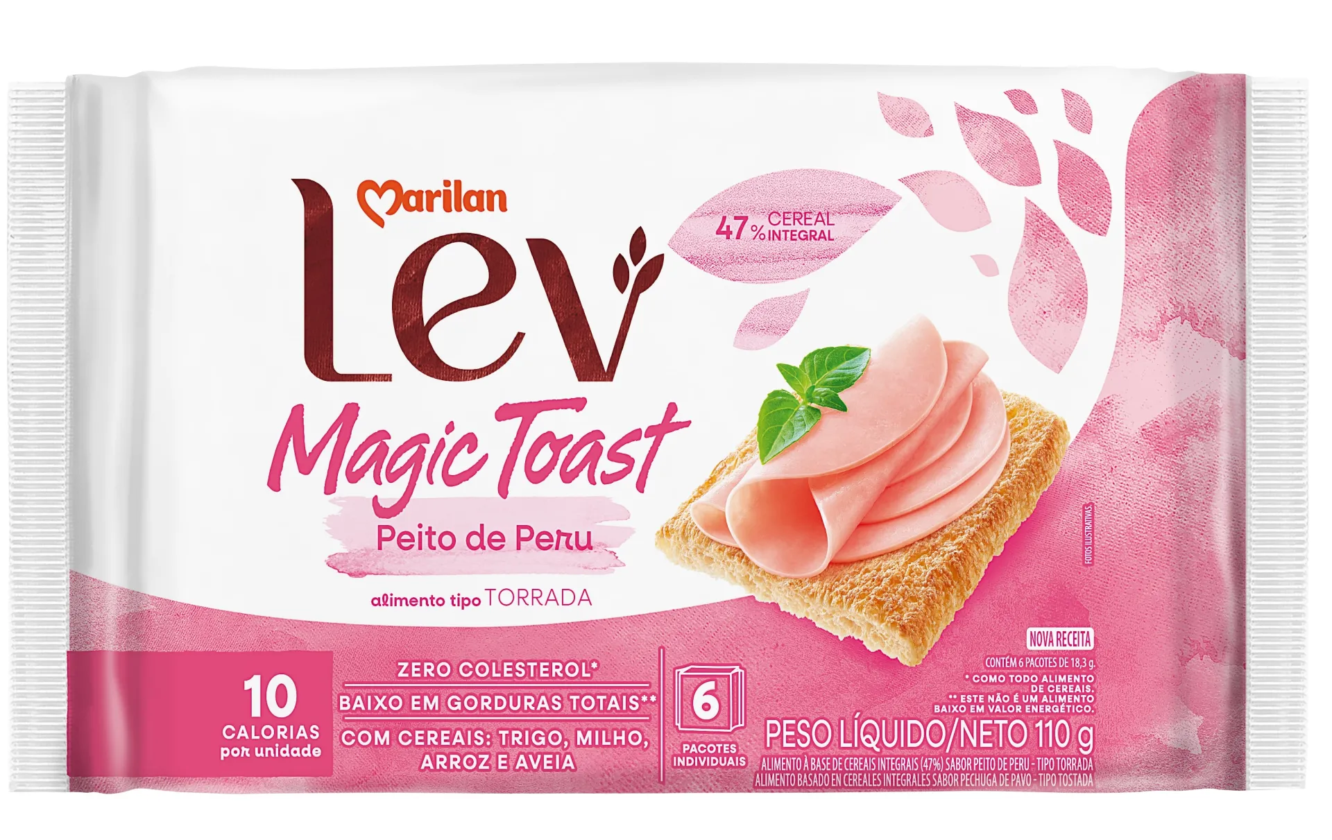 Torrada Lev Magic Toast Peito de Peru 110g