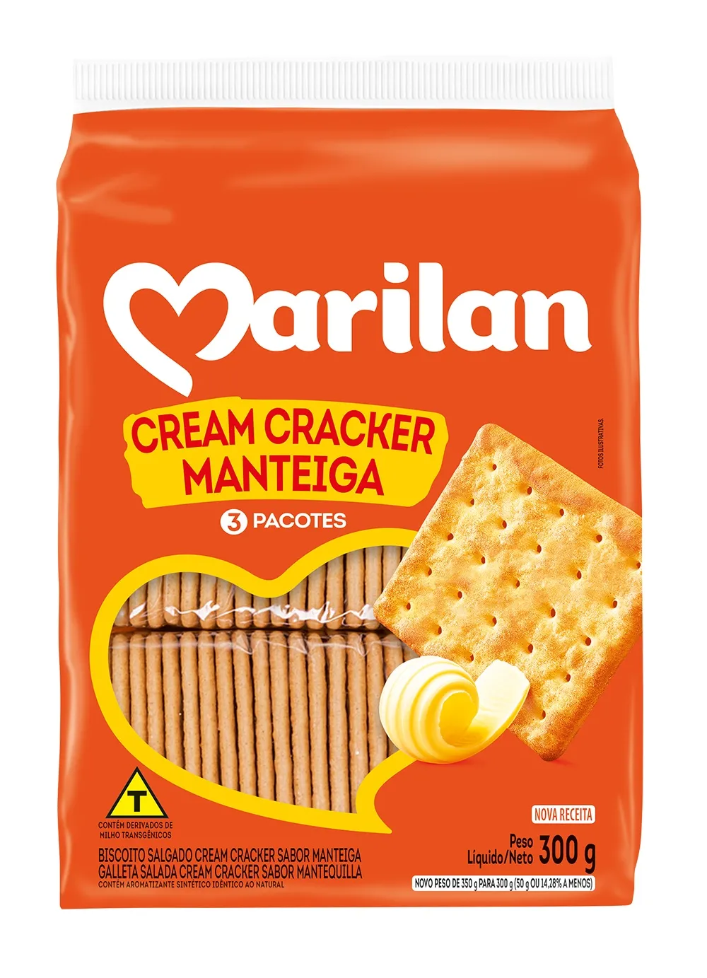 Biscoito Marilan Cream Cracker Manteiga 300g