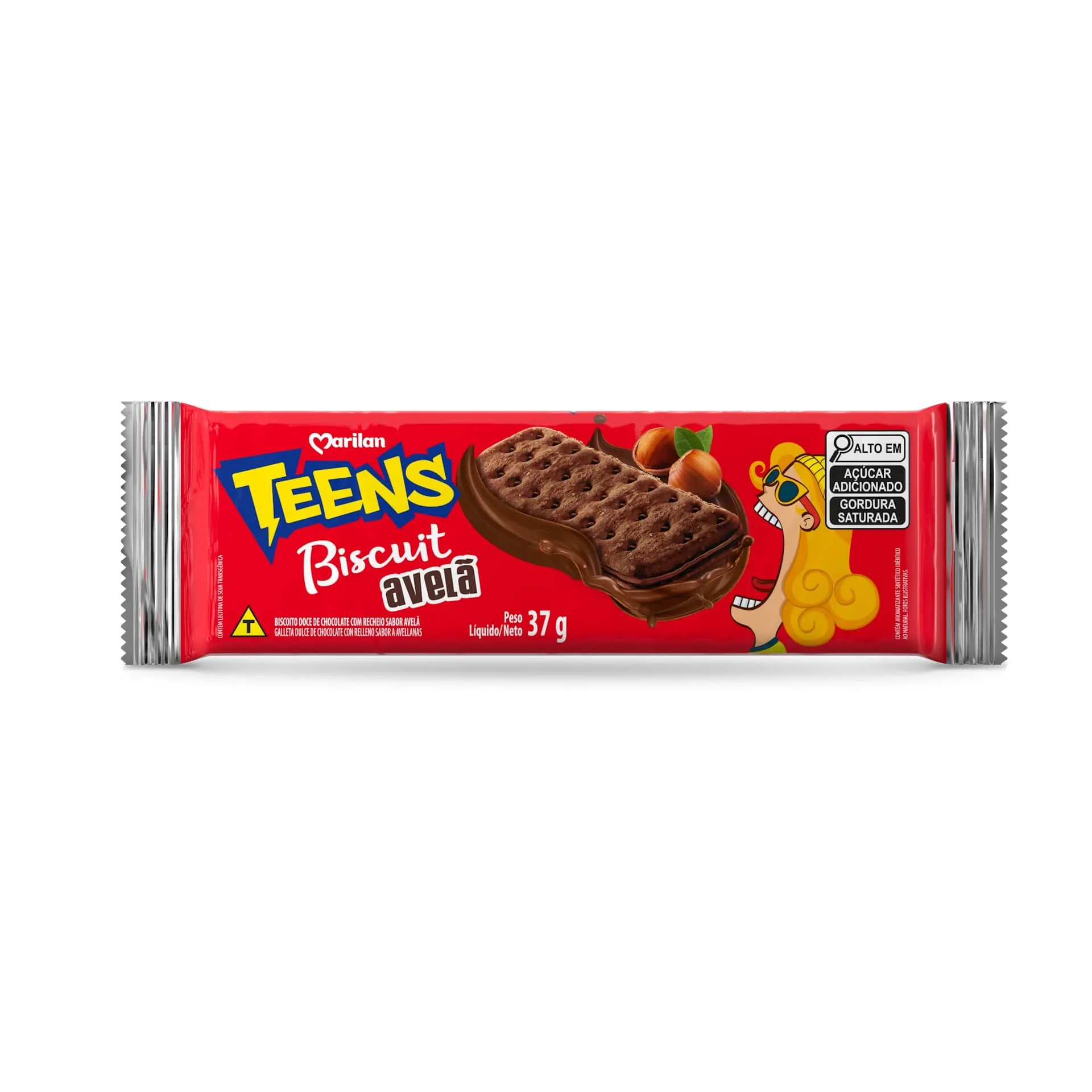 Teens Biscuit Avelã 37g