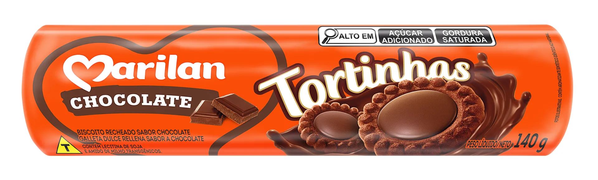 Biscoito Marilan Tortinhas Chocolate 140g