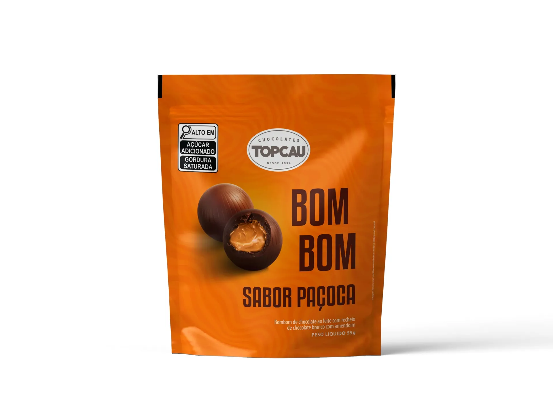 Bombom TopCau Paçoca 55g