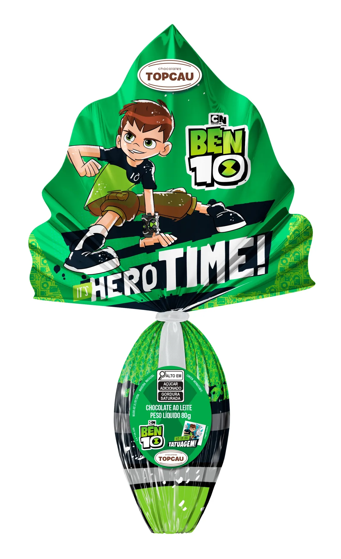 Ovo de Páscoa Ben 10 Ao Leite 80g