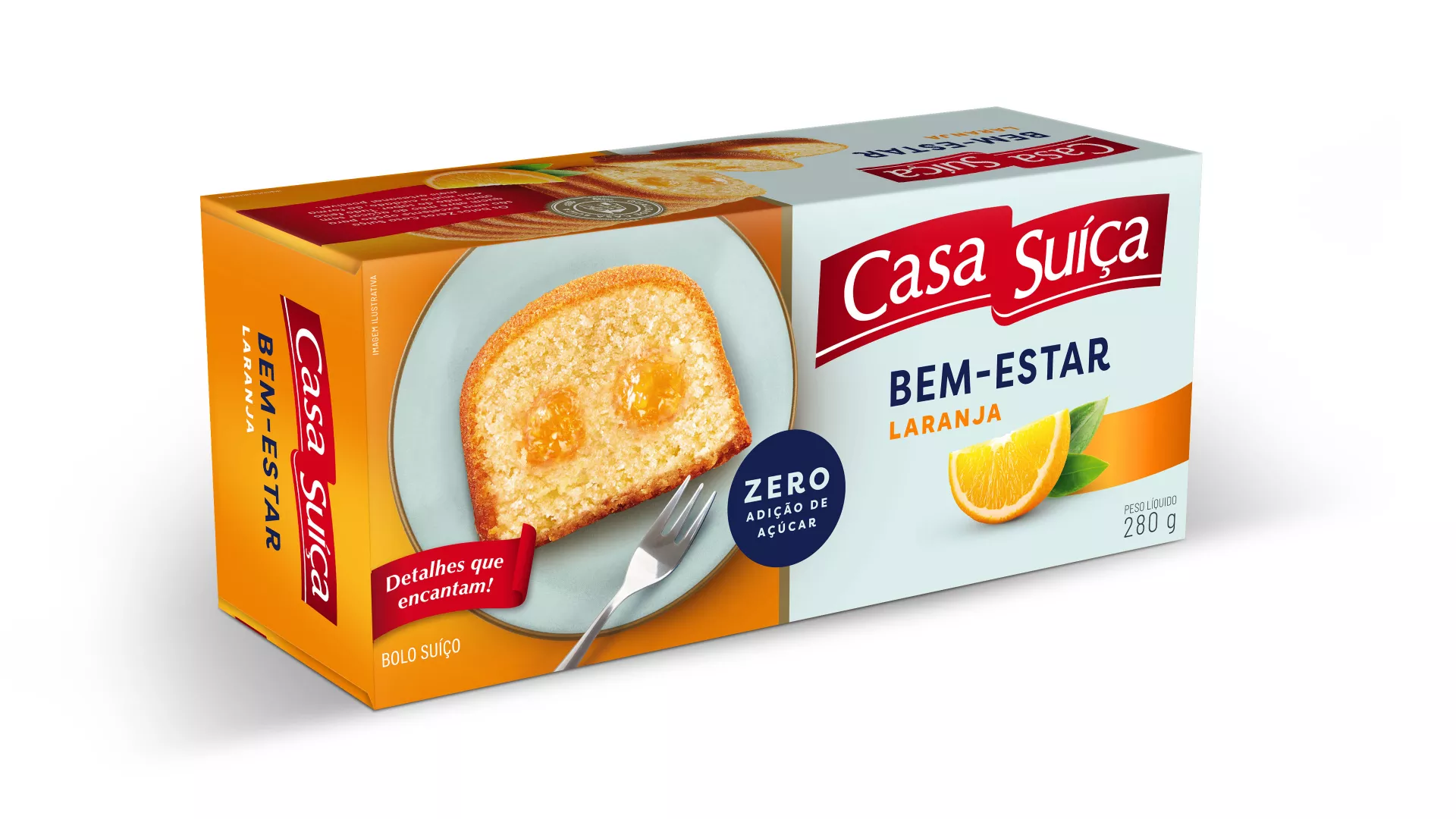 Bolo Bem-Estar Laranja 280g