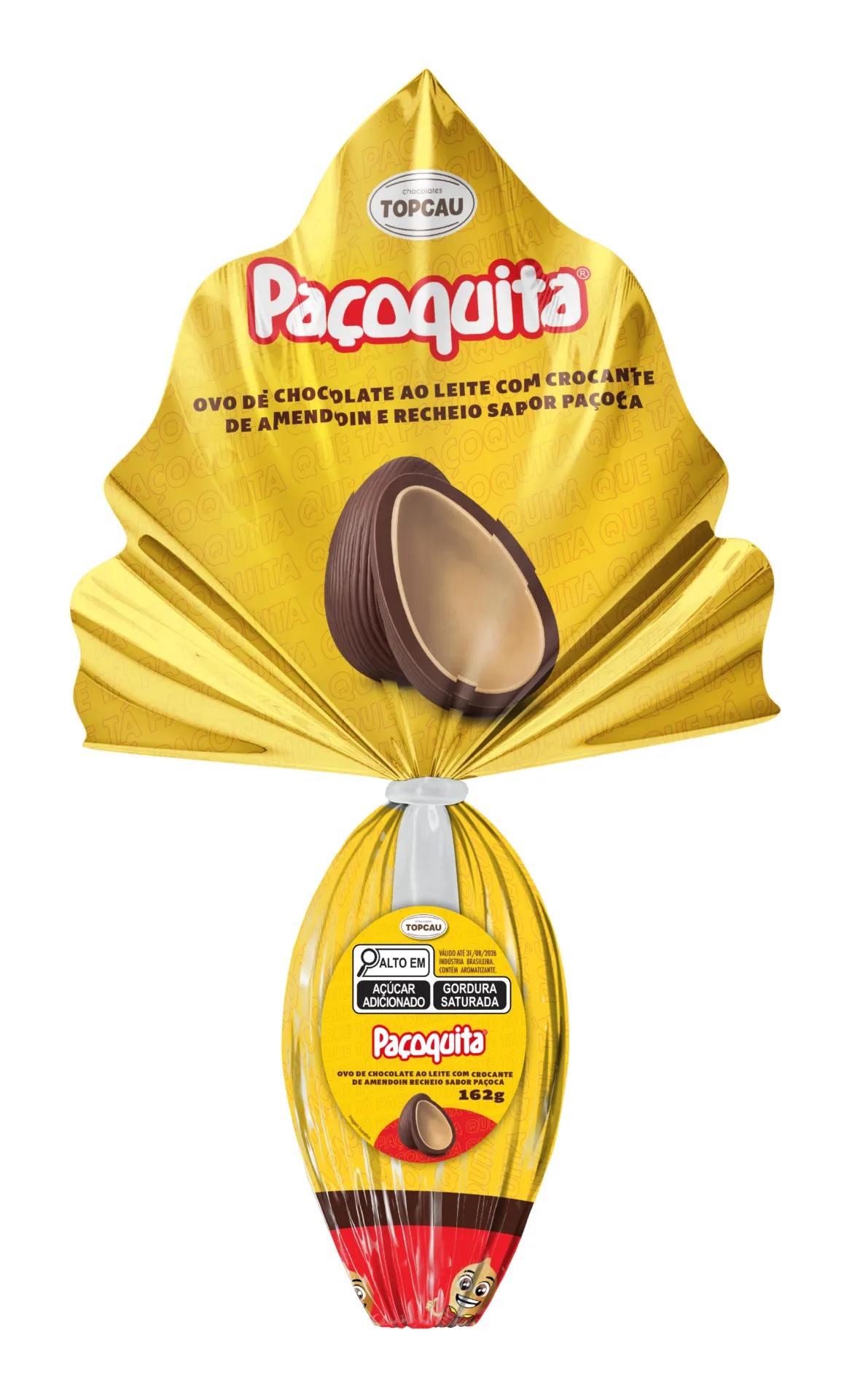 Ovo de Páscoa ao Leite Paçoquita 162g