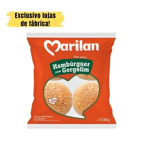 Pão Marilan Hambúrguer Gergelim 200g 
