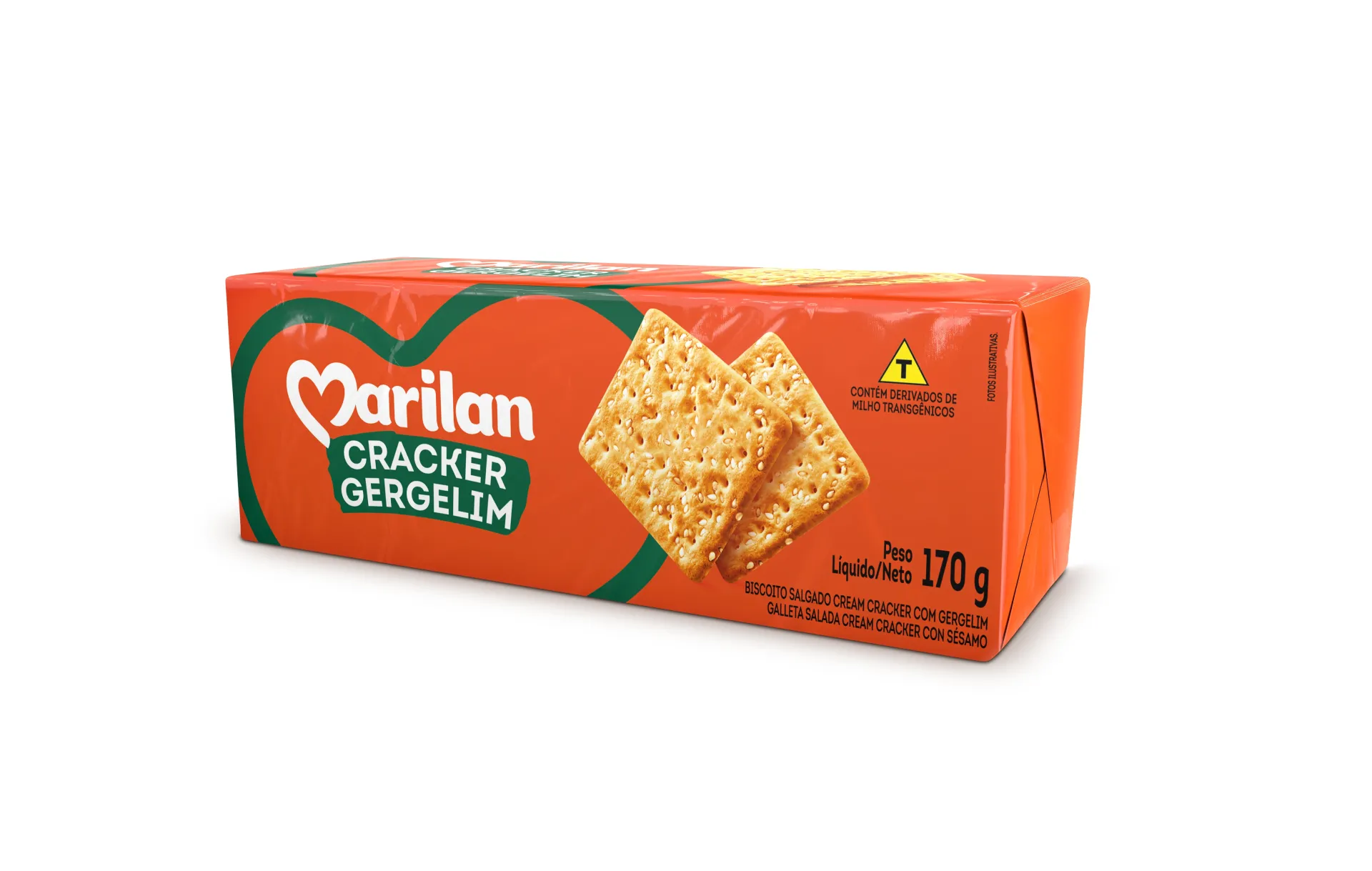Biscoito Marilan Cracker Gergelim 170g
