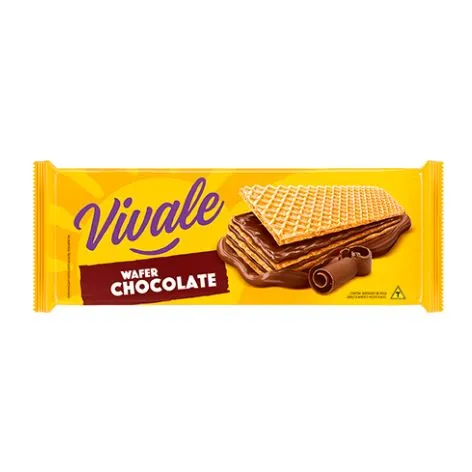 Biscoito Vivale Wafer Chocolate 60g