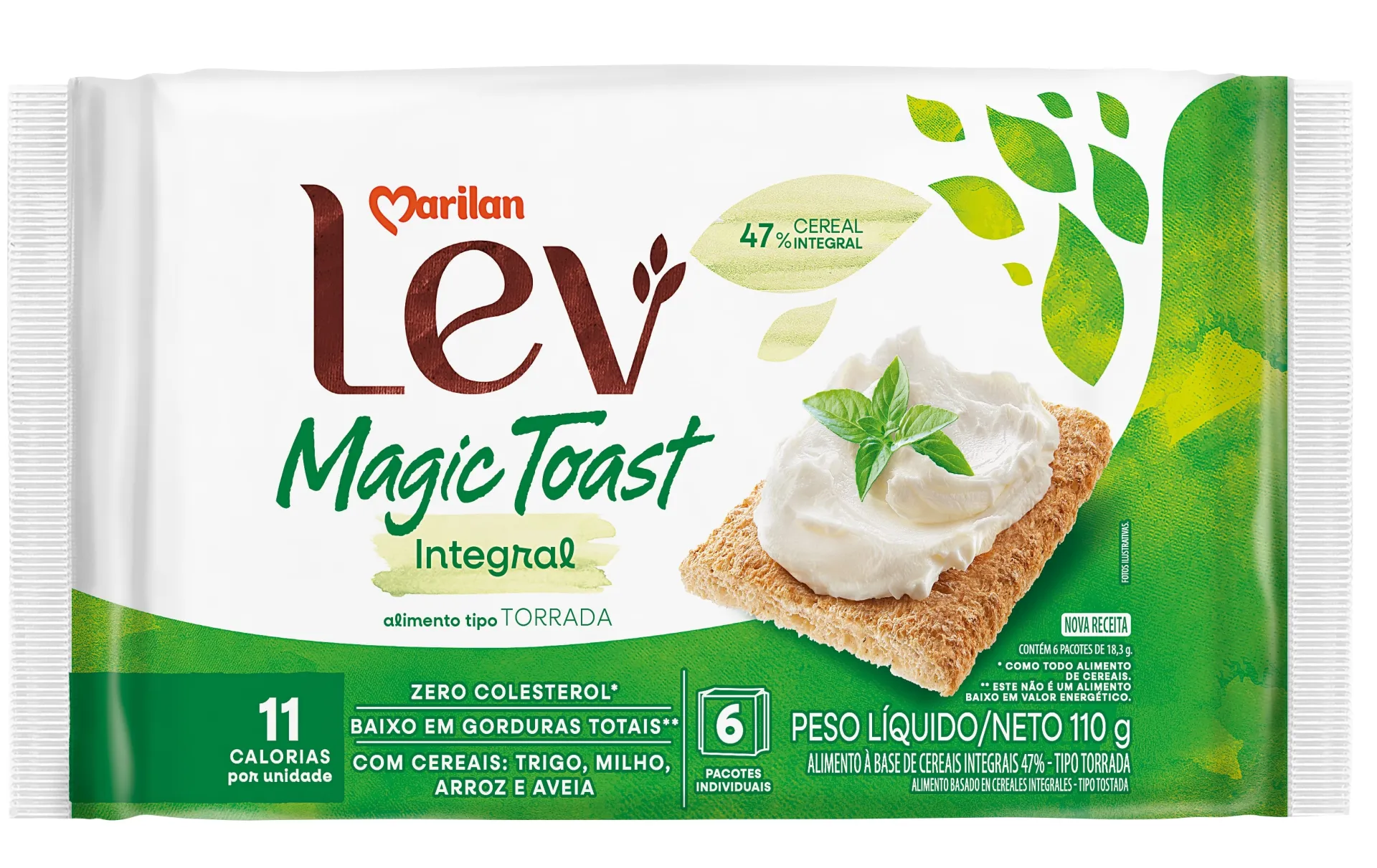 Torrada Lev Magic Toast Integral 110g