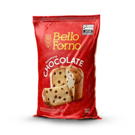 Panettone Bello Forno Gotas Chocolate Sachê 300g