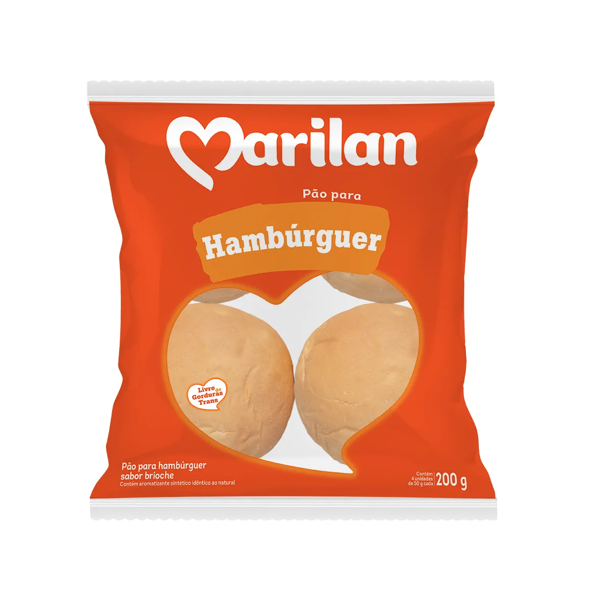 Pão Marilan Hambúrguer Brioche 200g