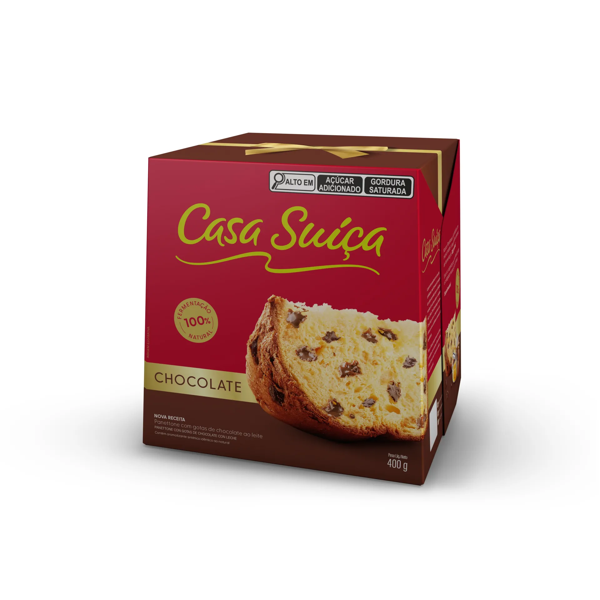 Panettone Tradicional Gotas de Chocolate 400g