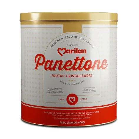 Lata Panettone Marilan Frutas 400g