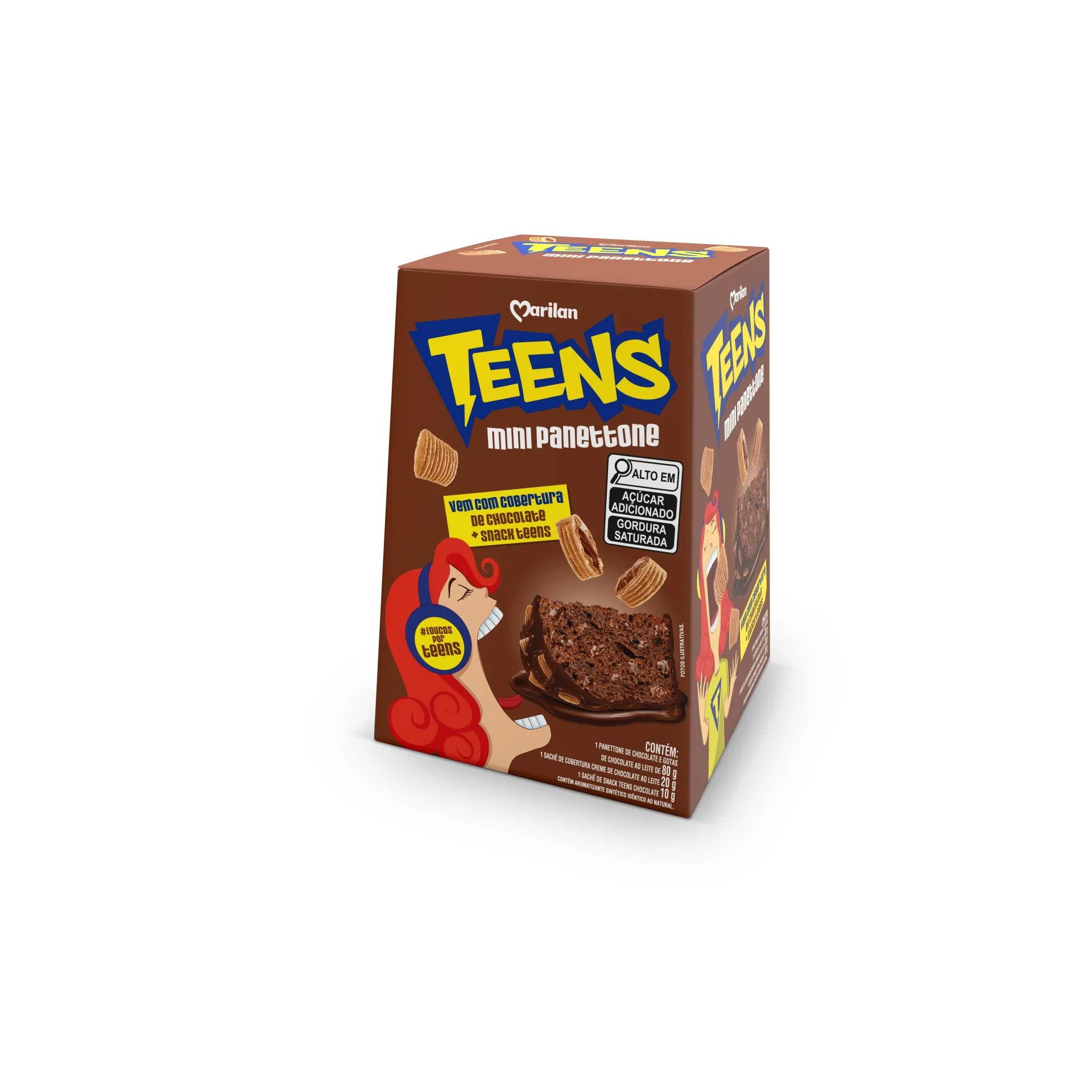 Mini Panettone Teens Gotas de Chocolate 110g
