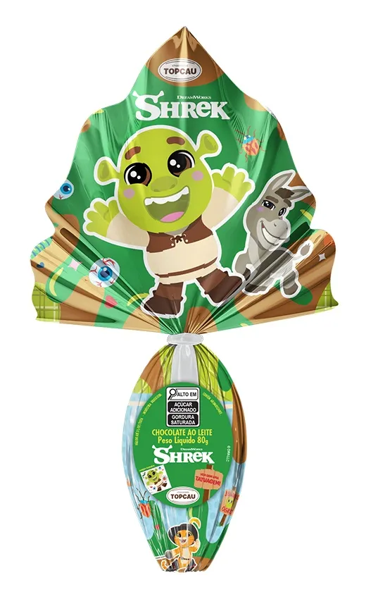 Ovo de Páscoa ao Leite Shrek 80g