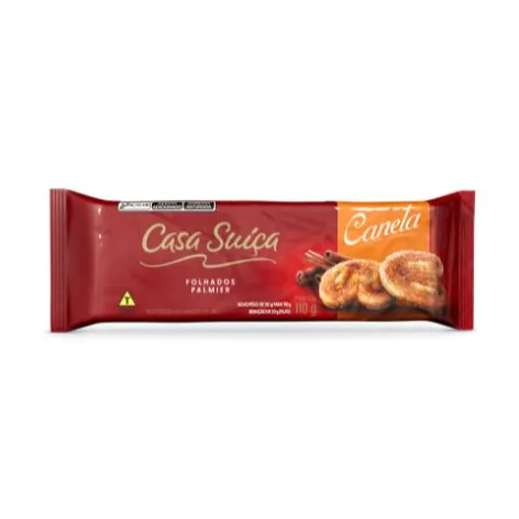 Biscoito Doce Folhado Palmier Canela 110g
