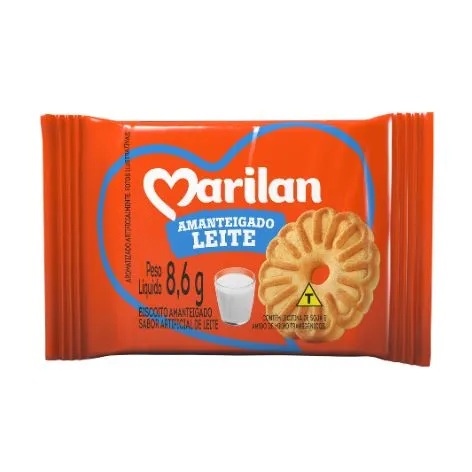 Biscoito Amanteigado Leite 8,6g