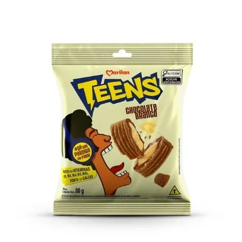 Teens Chocolate Branco 80g