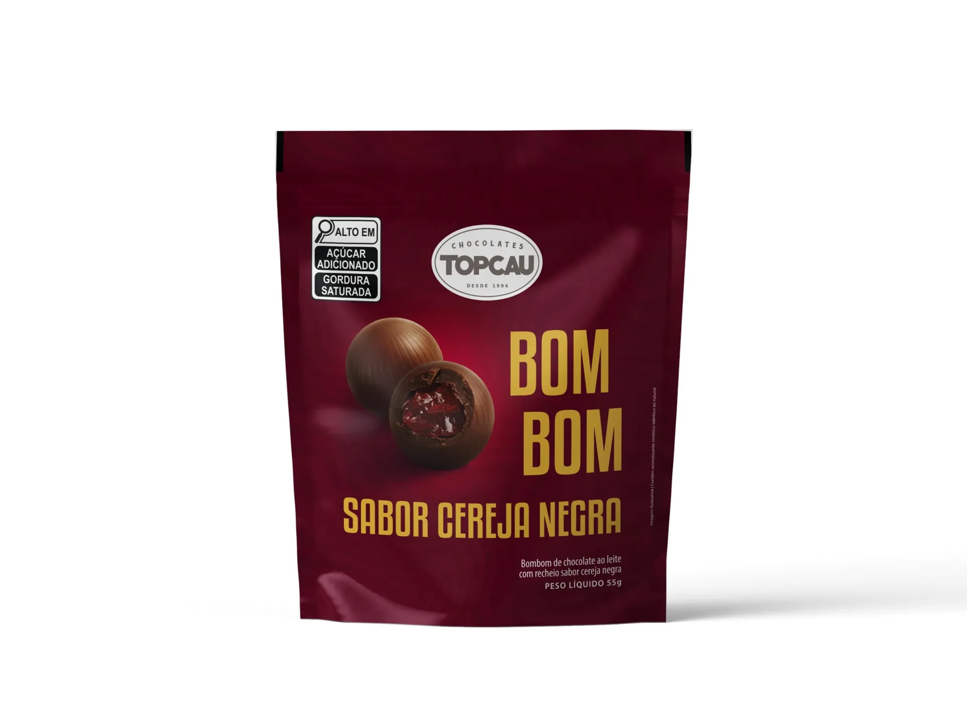 Bombom TopCau Cereja Negra 55g
