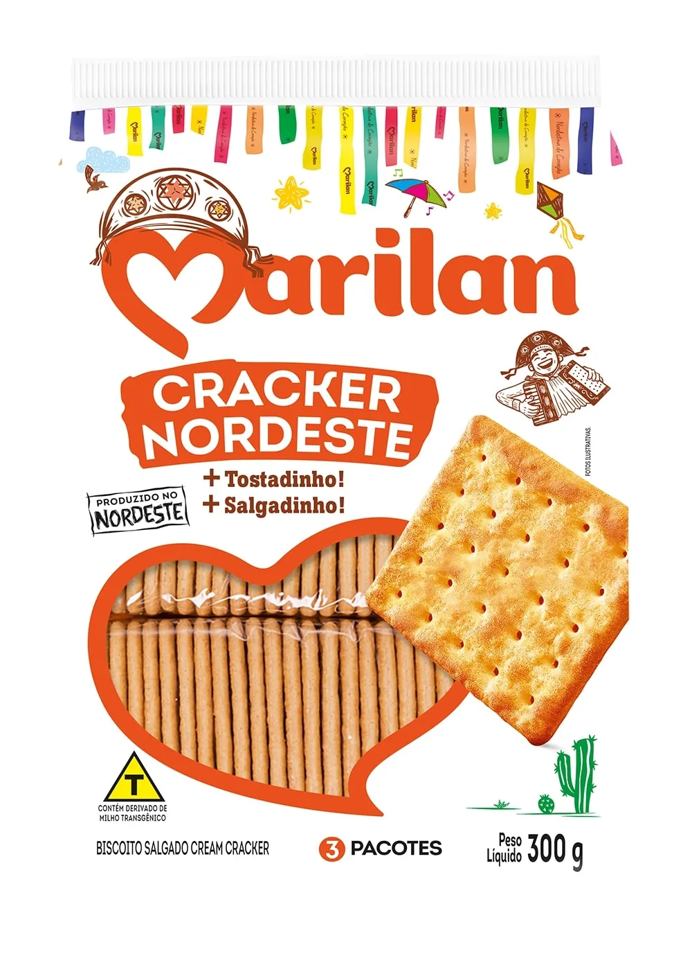 Biscoito Marilan Cracker Nordeste 300g