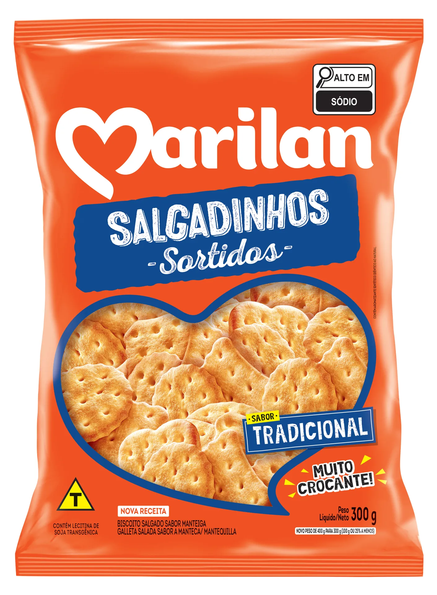 Biscoito Marilan Salgadinhos Sortidos Tradicional 300g