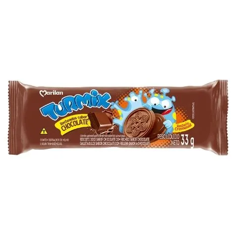 Biscoito Recheado Turmix Chocolate 33g