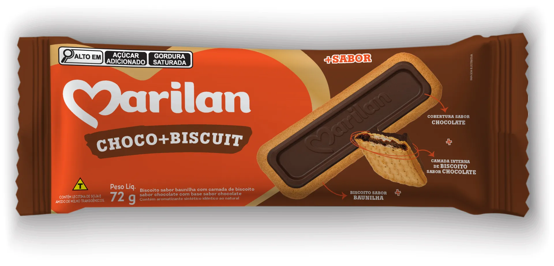 Choco + Biscuit Marilan 72 g