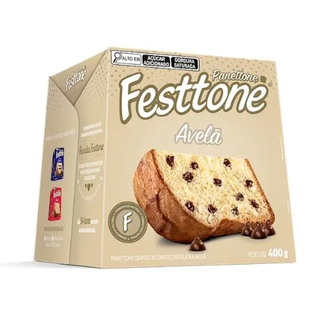 Panettone Gotas de Chocolate e Avelã 400g
