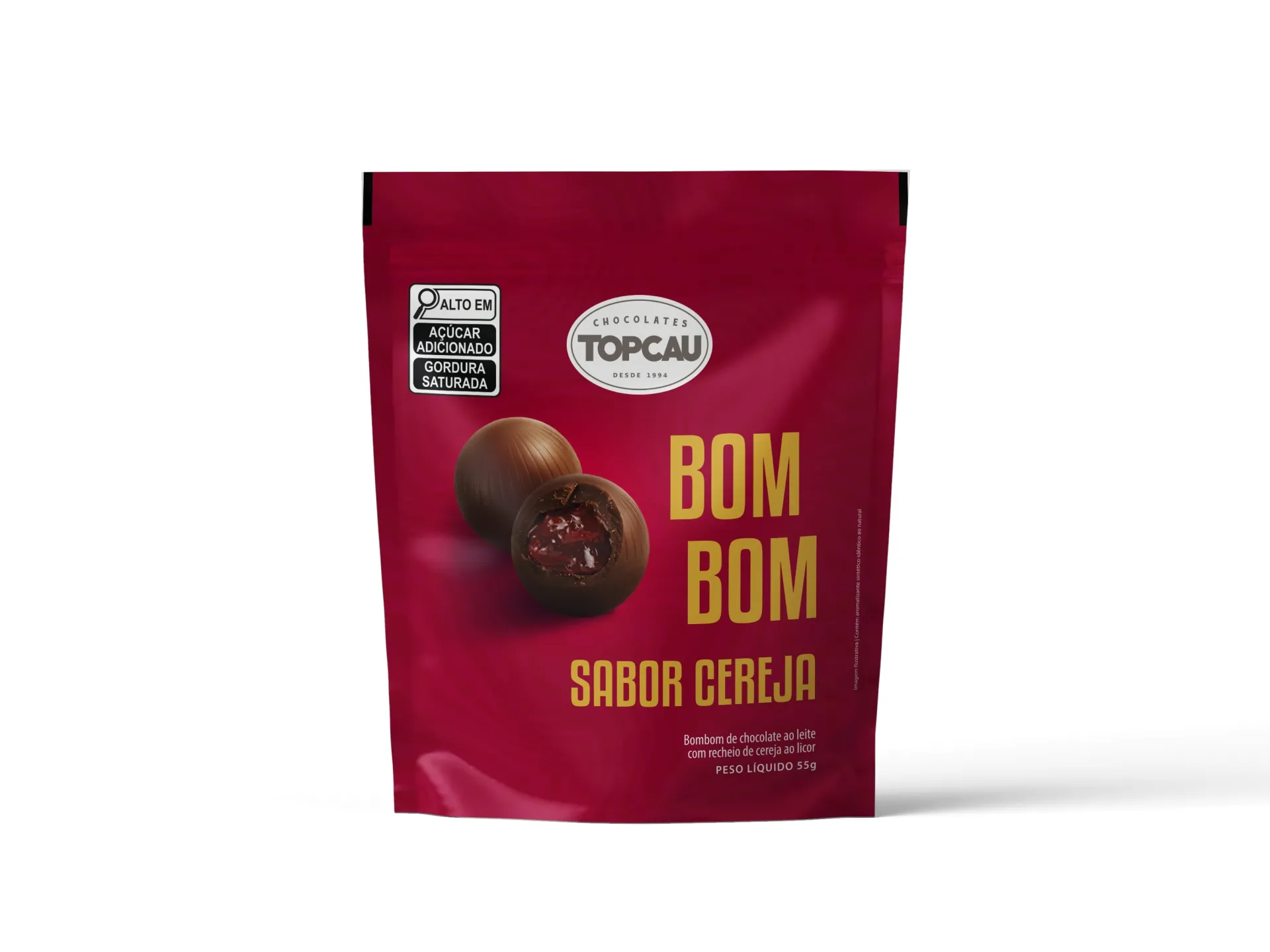 Bombom TopCau Cereja 55g