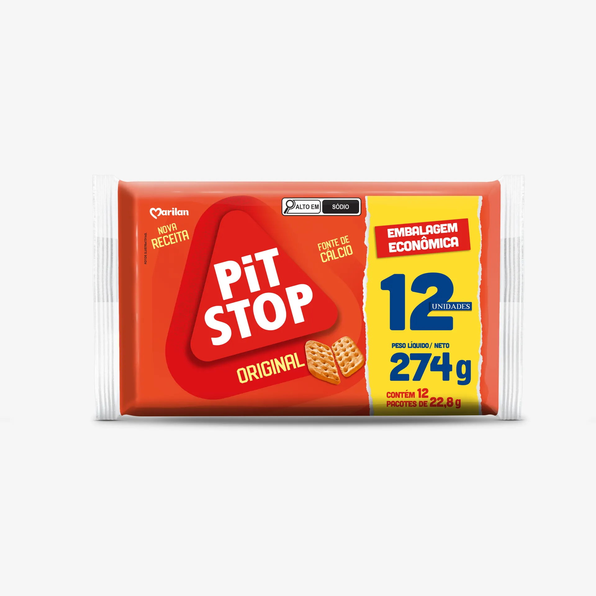 Biscoito Pit Stop Original 274g